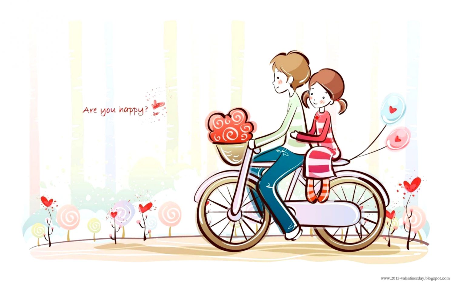 HD couple drawing wallpapers