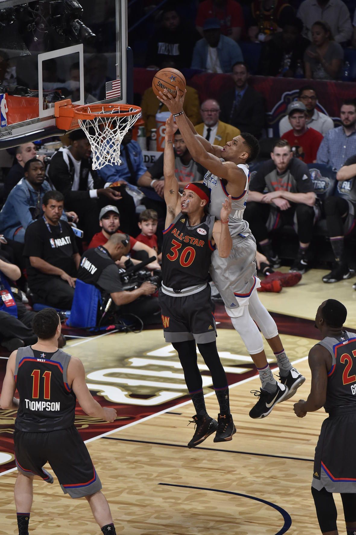 Giannis Antetokounmpo takes off for incredible dunk during Milwaukee Bucks  Game 1 victory over Detroit Pistons giannis dunk HD wallpaper  Pxfuel