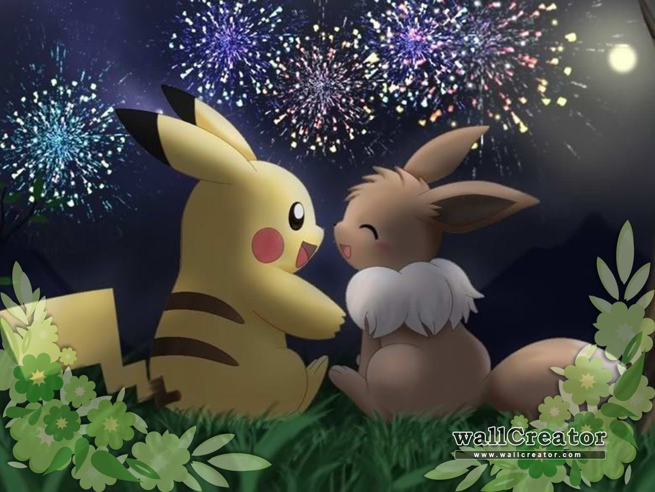 Free Download Cute Pikachu Pokemon Wallpaper In Love  फट शयर