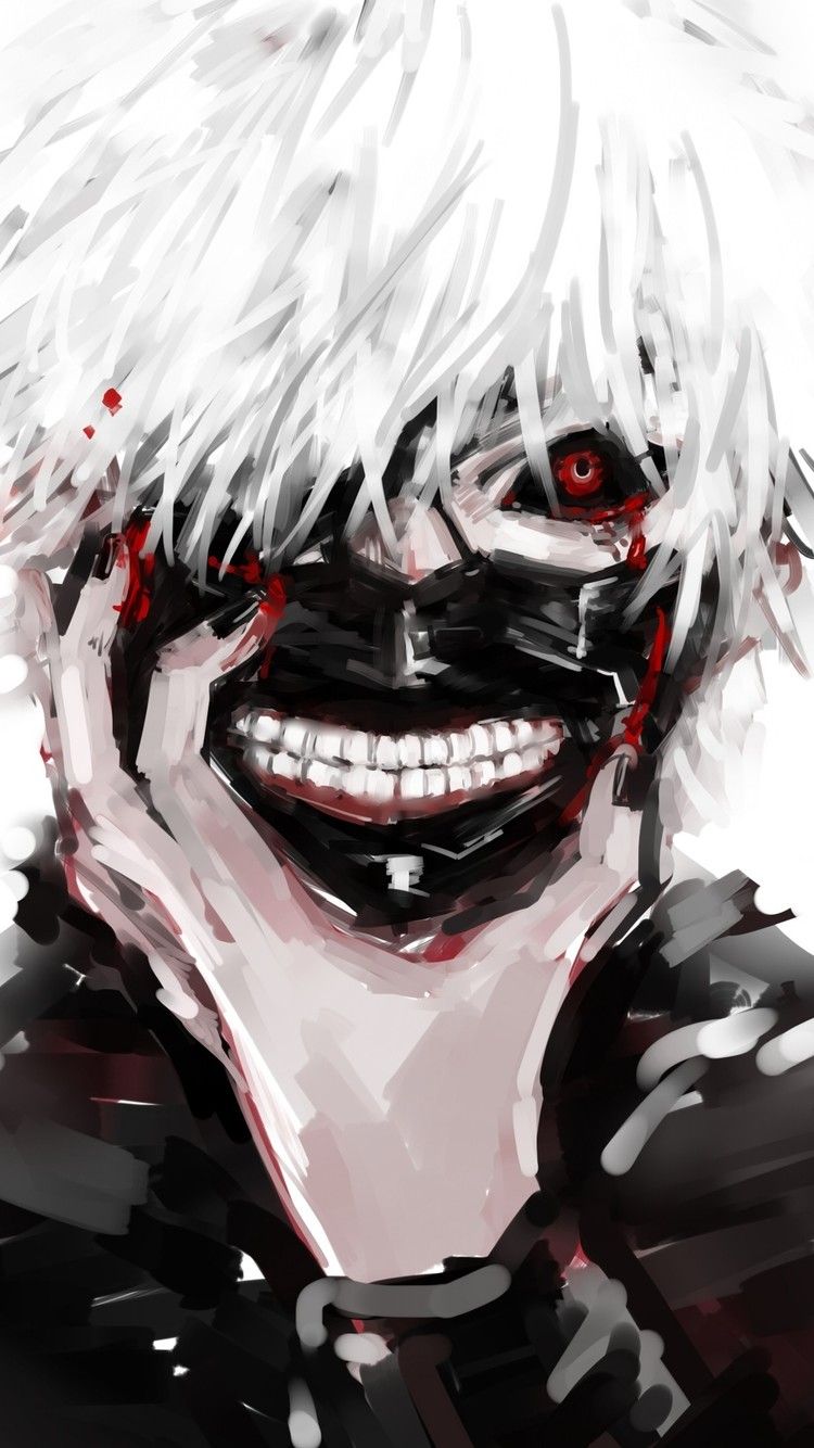 Download wallpaper 1920x1080 ken kaneki, angry, anime boy, full hd