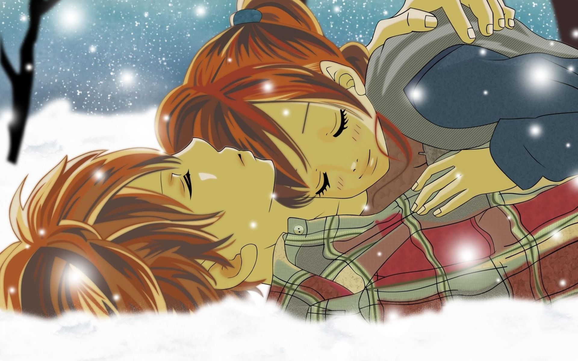 Sleeping Anime Couples Wallpapers on WallpaperDog
