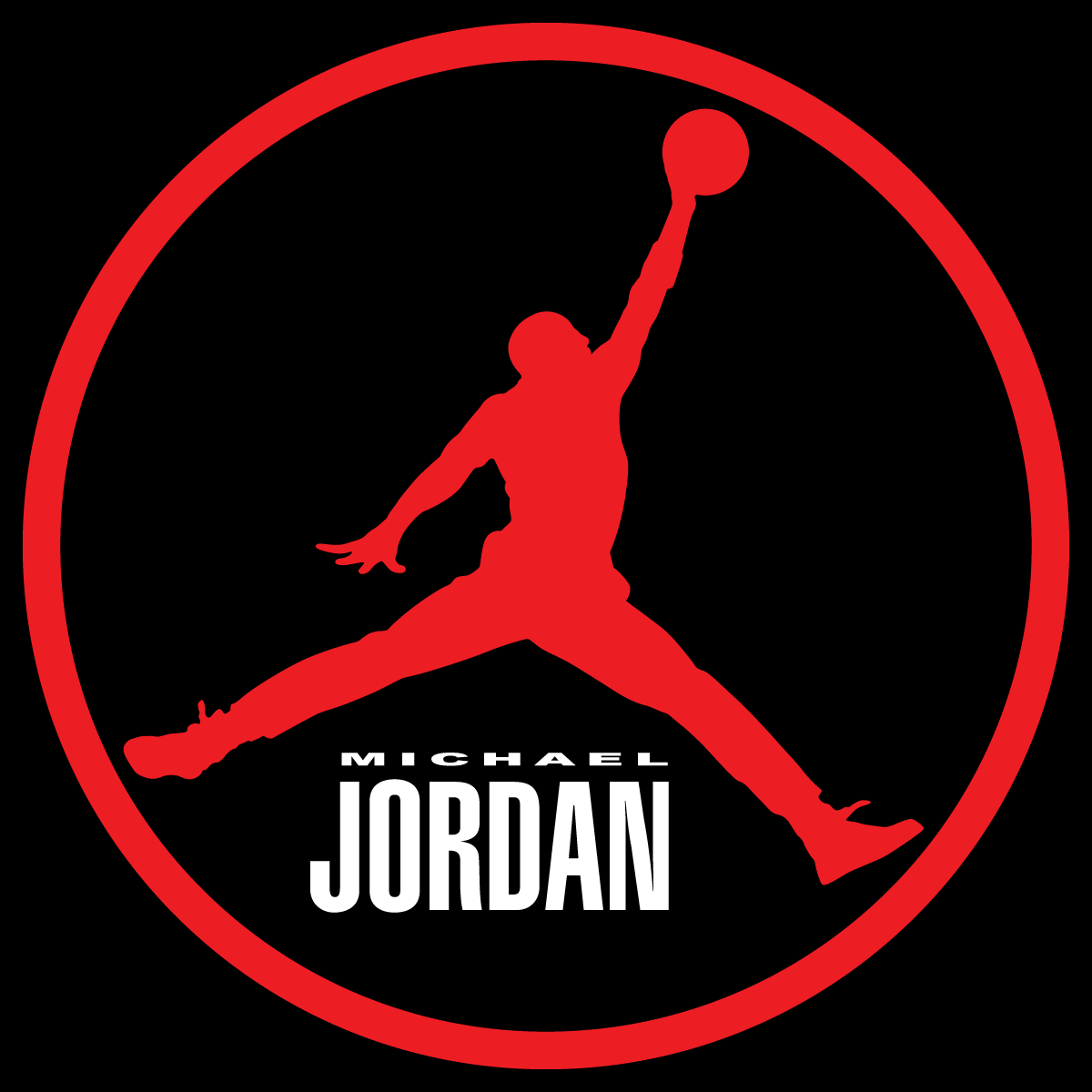 red air jordan logo