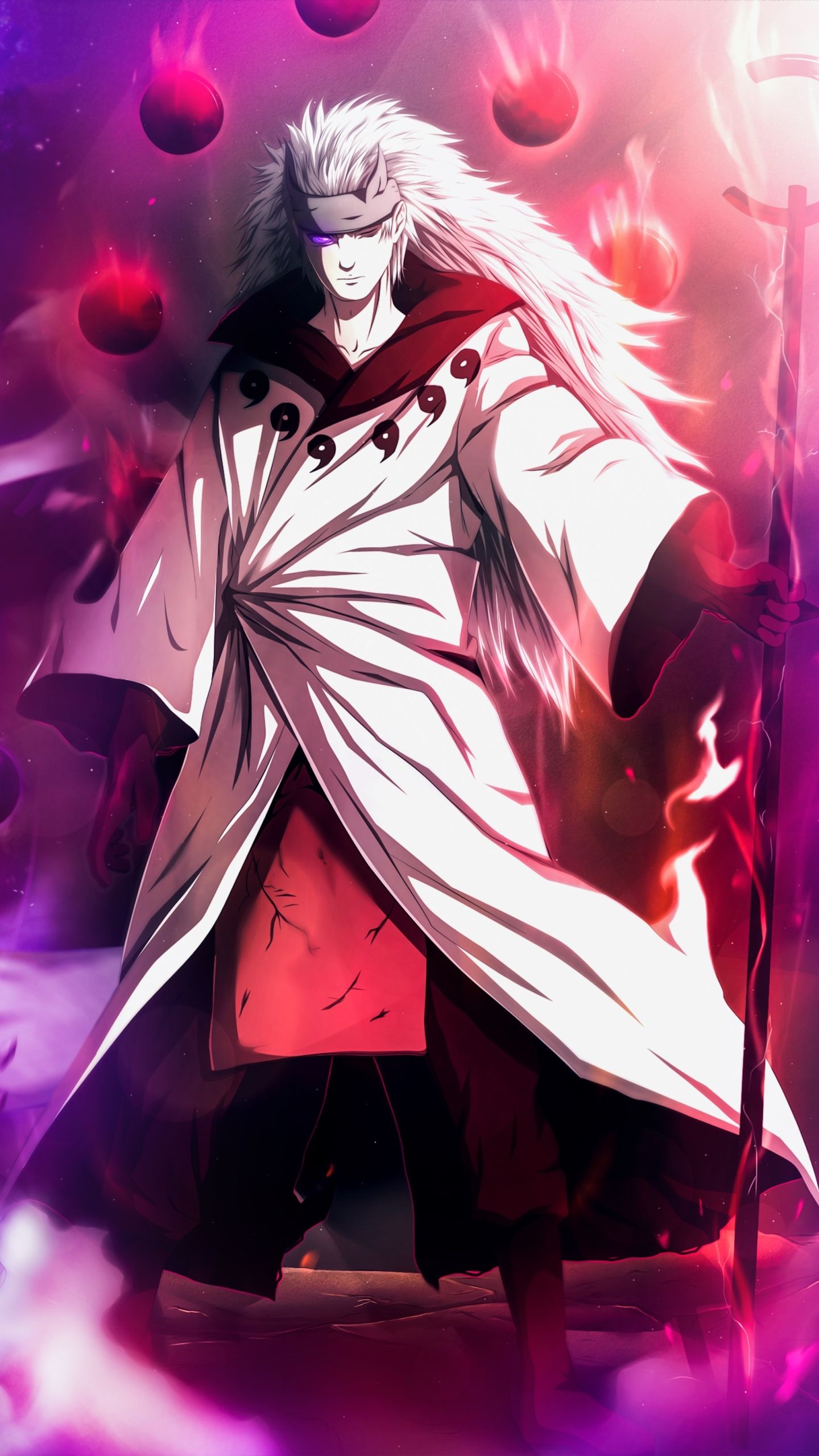 Download Madara Uchiha, a powerful warrior in the Naruto franchise |  Wallpapers.com