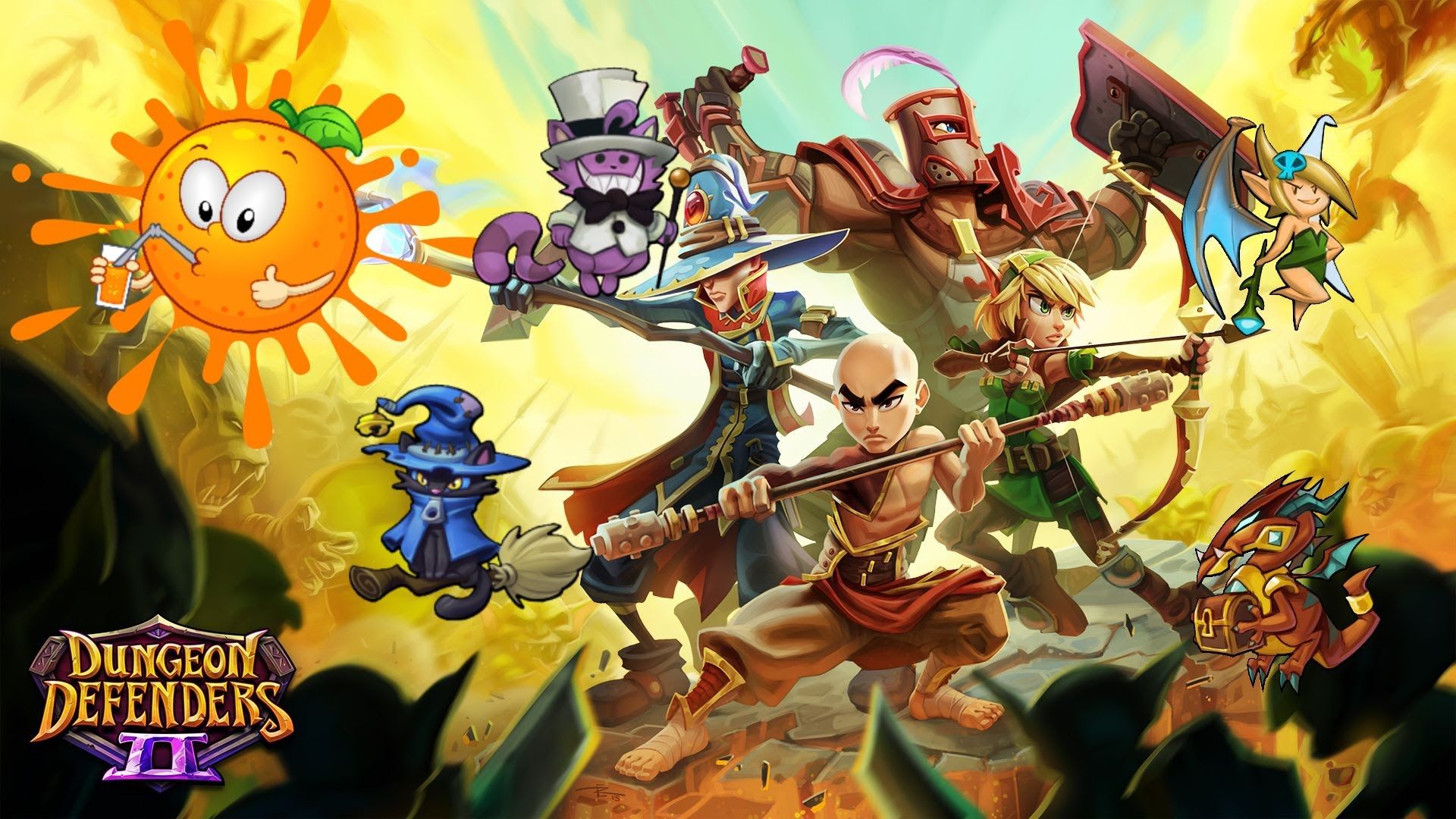 Защитники 2. Dungeon Defenders 2 Pets. Dungeon Defenders Гато. Dungeon Defenders обложка. Dungeon Defenders питомцы.