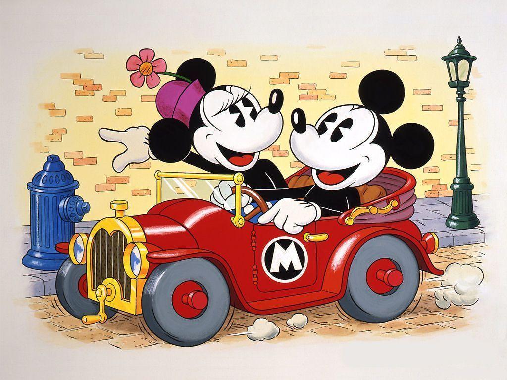 Download Animated Cartoon Mickey And Minnie Mouse Wallpaper  Wallpaperscom