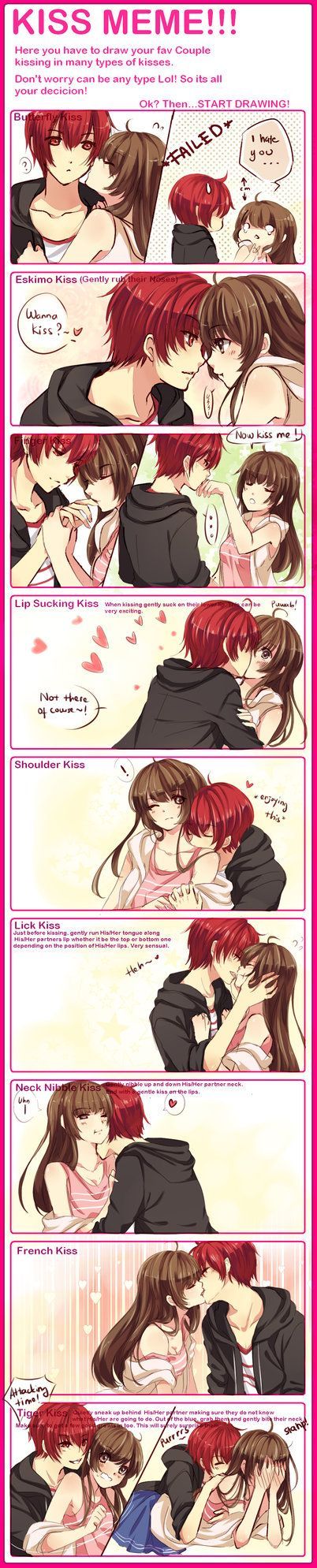 Cute Couple Anime Kiss Pocky Wallpapers on WallpaperDog