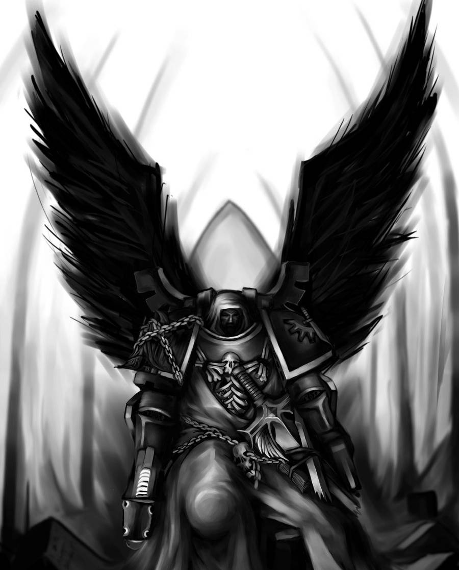 Angel of death, anime, dark, HD phone wallpaper