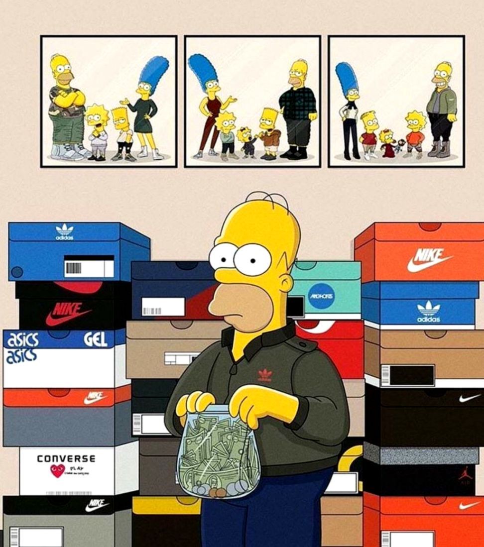 homer simpson nike wallpaper