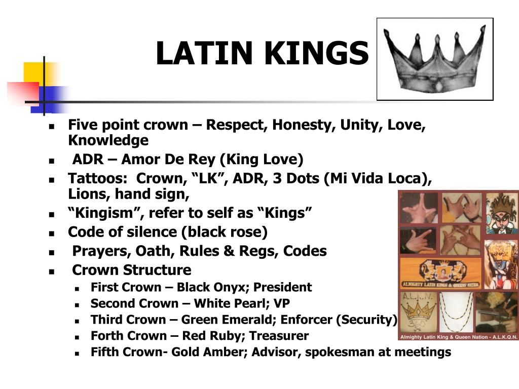 latin king hand sign