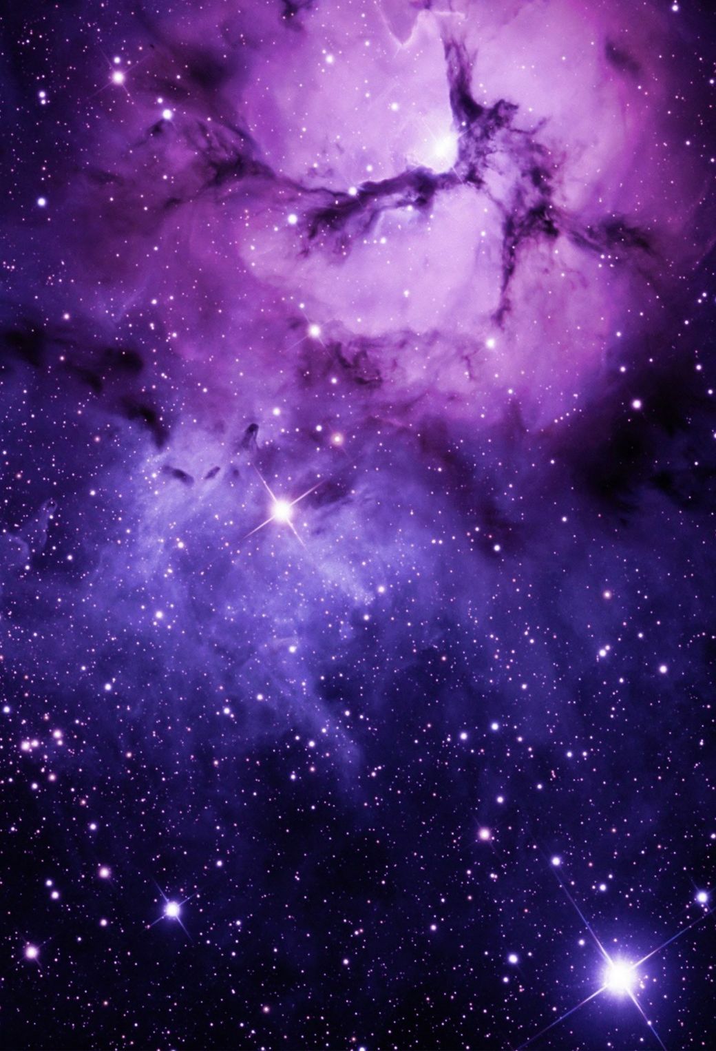 Download wallpaper 2048x1152 astronomy, galaxy, clouds, space, dark, starry  sky, dual wide 2048x1152 hd background, 3499