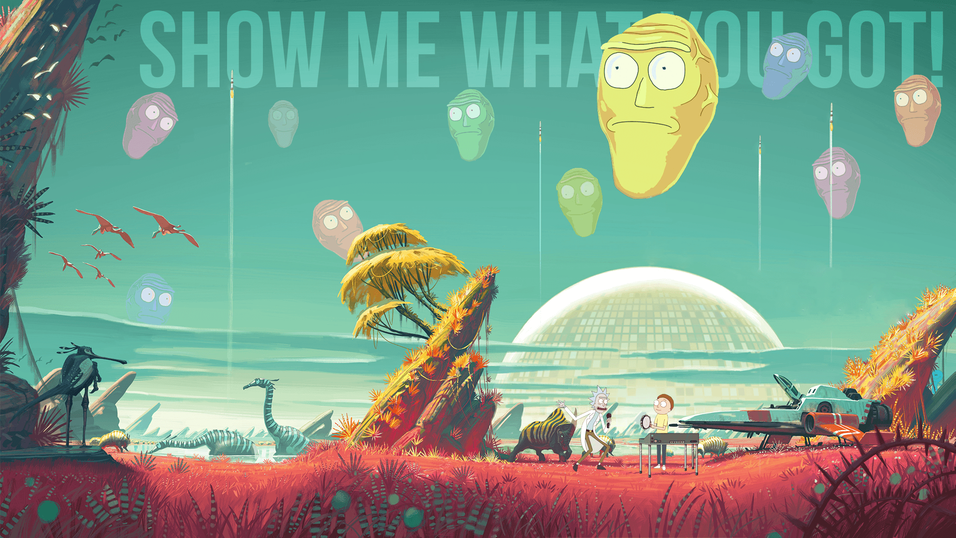 Rick and Morty Desktop Wallpapers [1920x1080]  Desktop wallpaper  1920x1080, Computer wallpaper, Trippy wallpaper