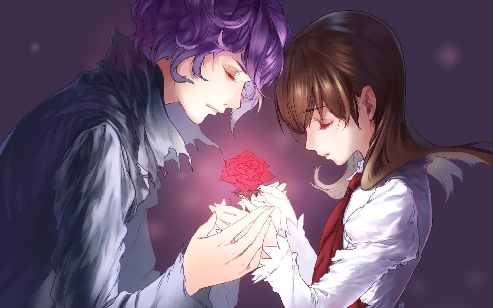 Romantic Anime Couples Wallpapers on WallpaperDog