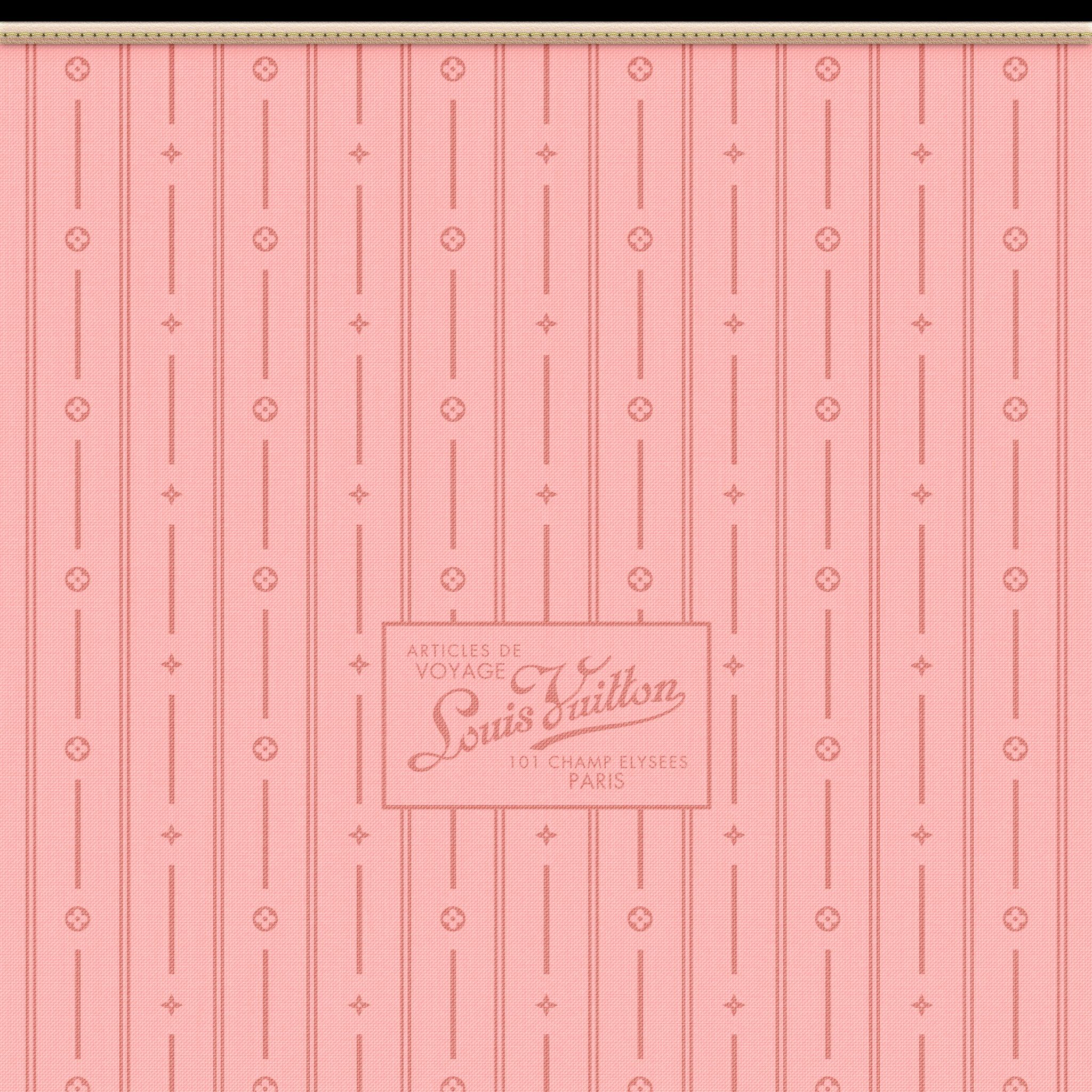 Dripping Louis Vuitton Live Wallpaper with Pink Background - free