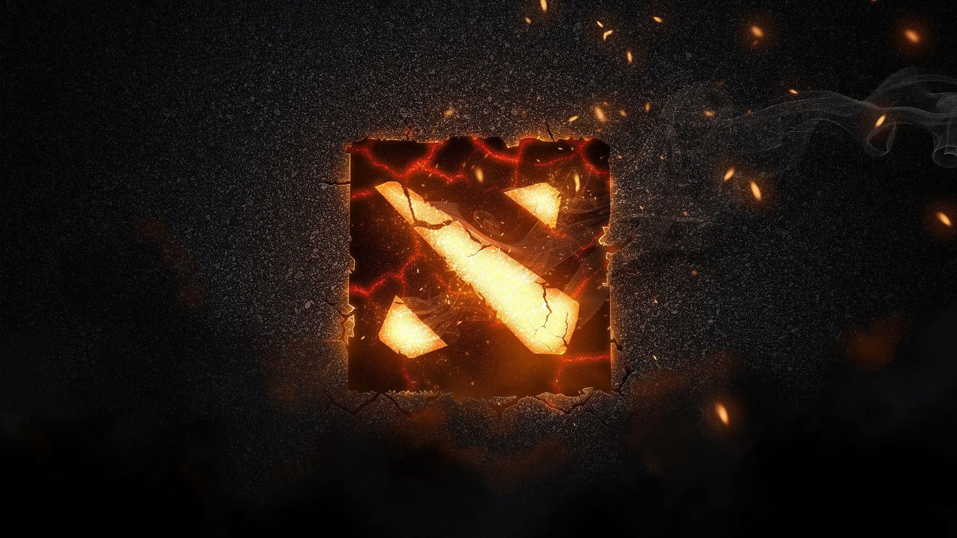 dota 2 logo wallpaper 1366x768