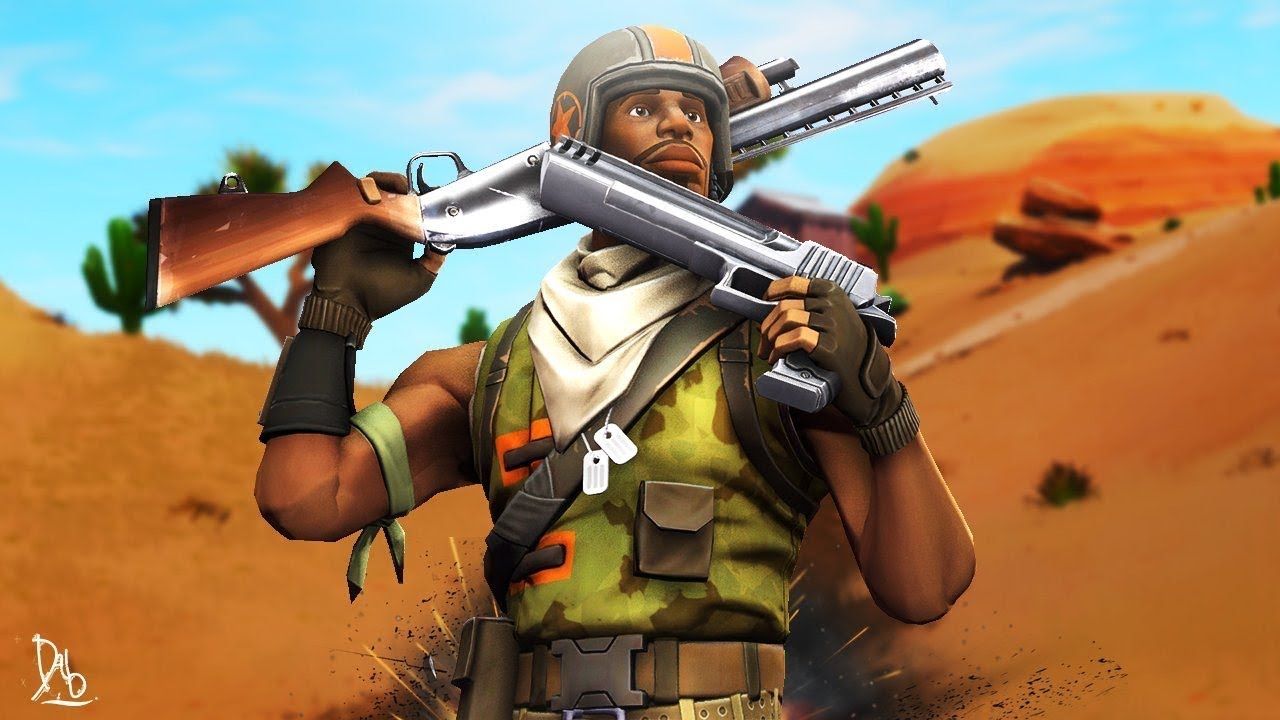 Fortnite Trooper Assault Rifle Best Assult Trooper Fornite Wallpapers On Wallpaperdog