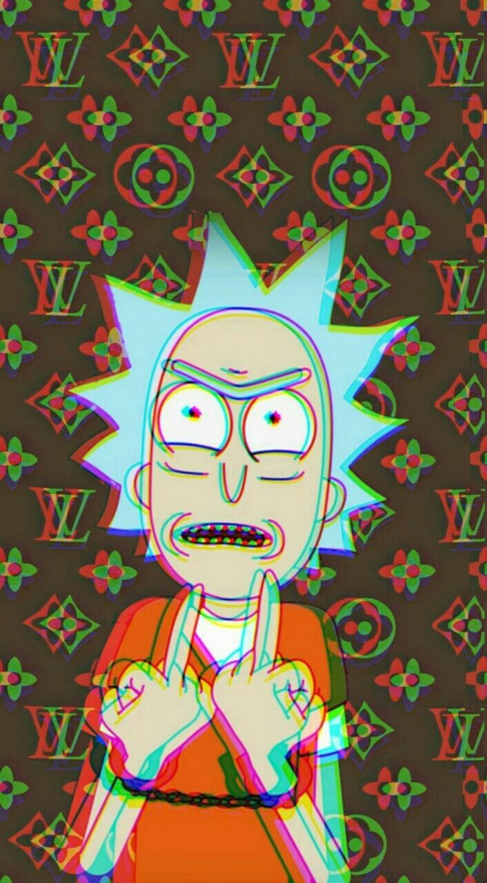 Rick and Morty Minimalist Wallpaper iPhone Phone 4K #9210e