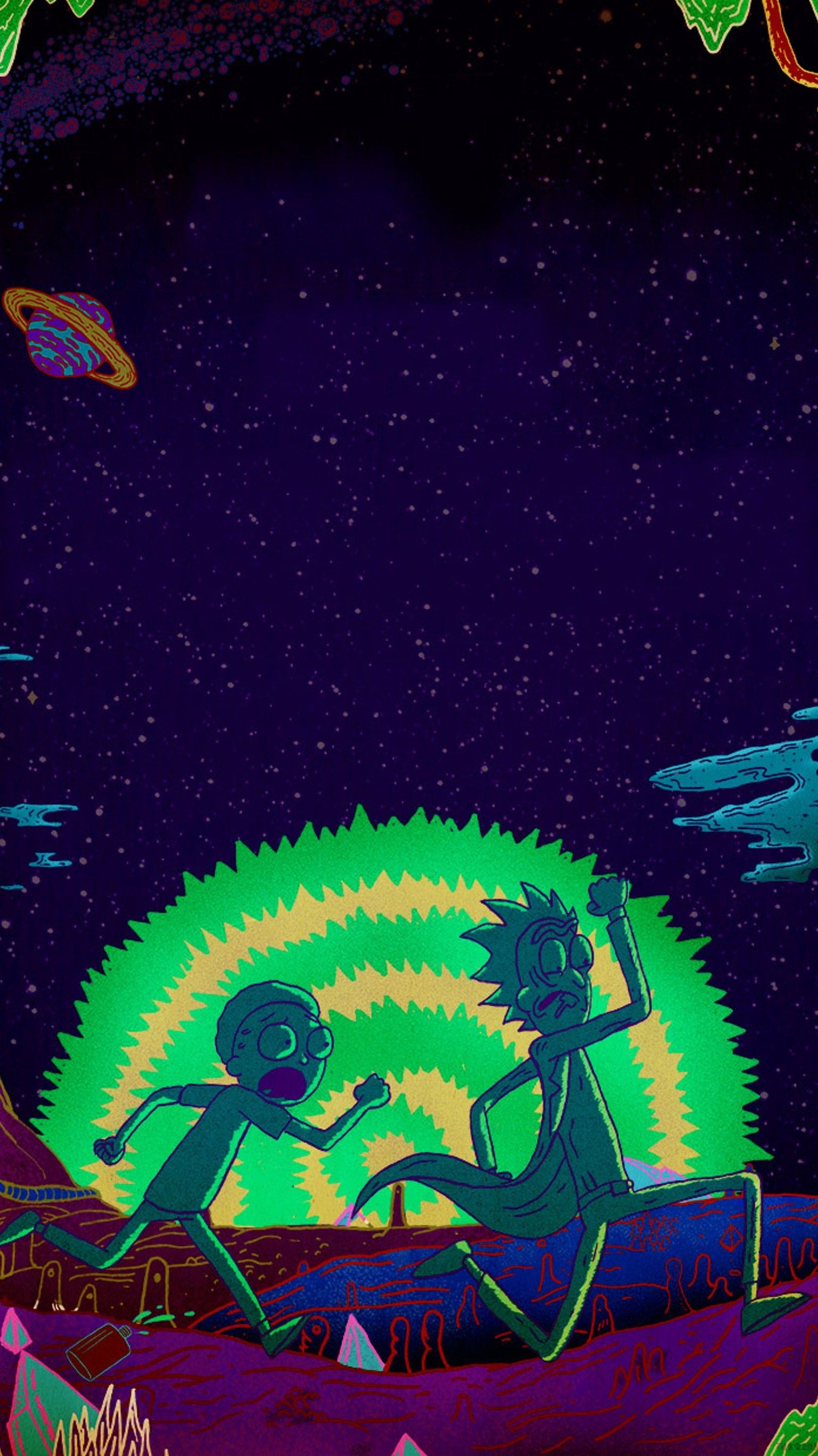 Trippy 4K Rick and Morty Wallpaper Background 63920 5000x3000px