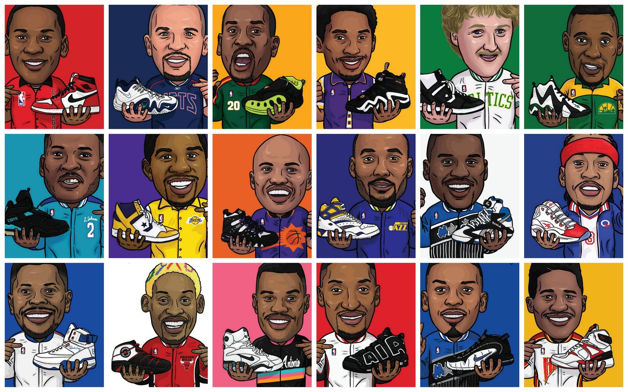 Cartoon NBA Players Wallpapers on WallpaperDog