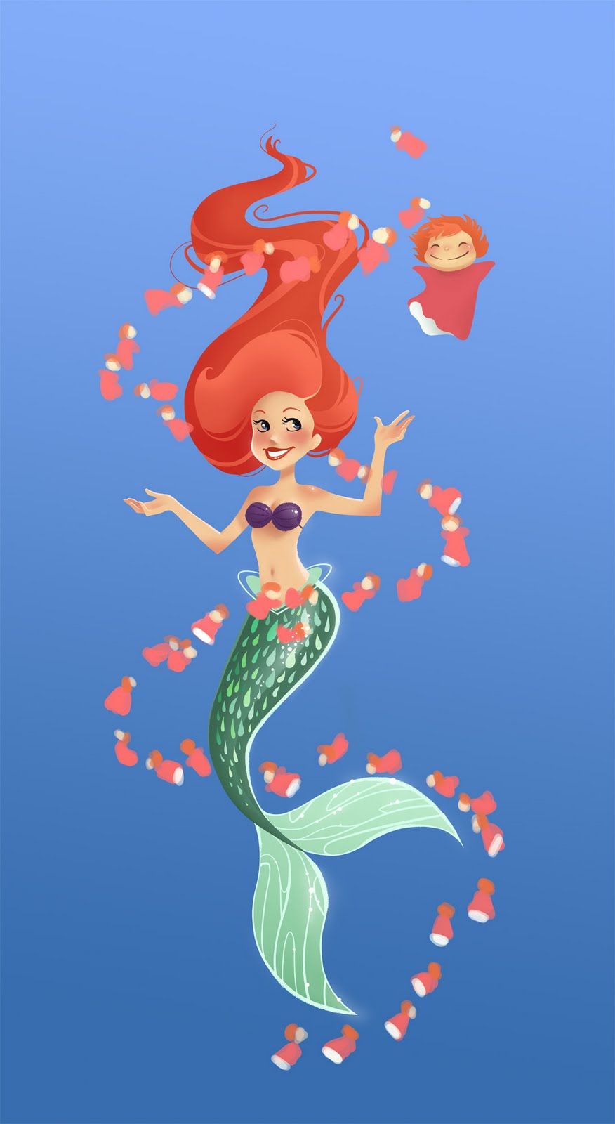 The Little Mermaid Iphone Wallpapers On Wallpaperdog