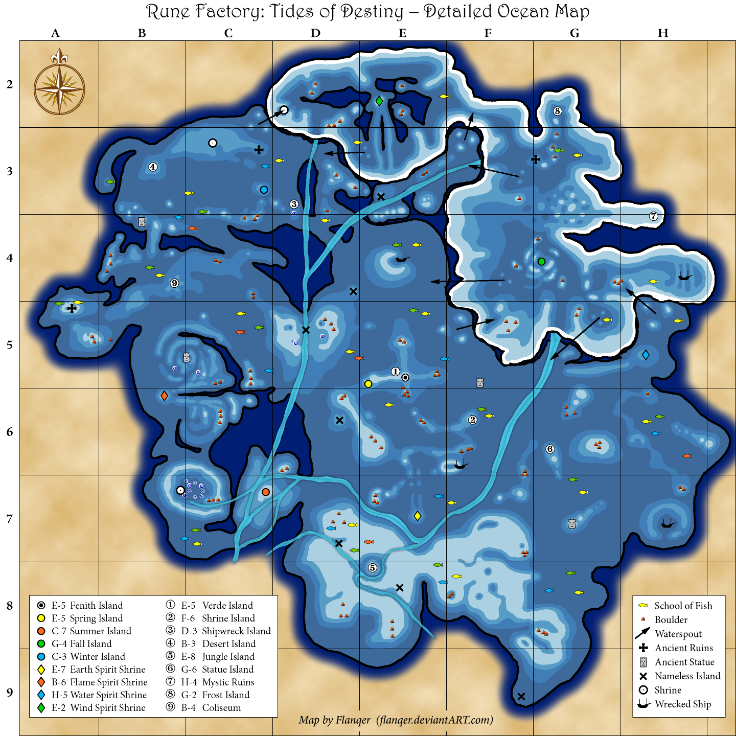 destiny by the sea map