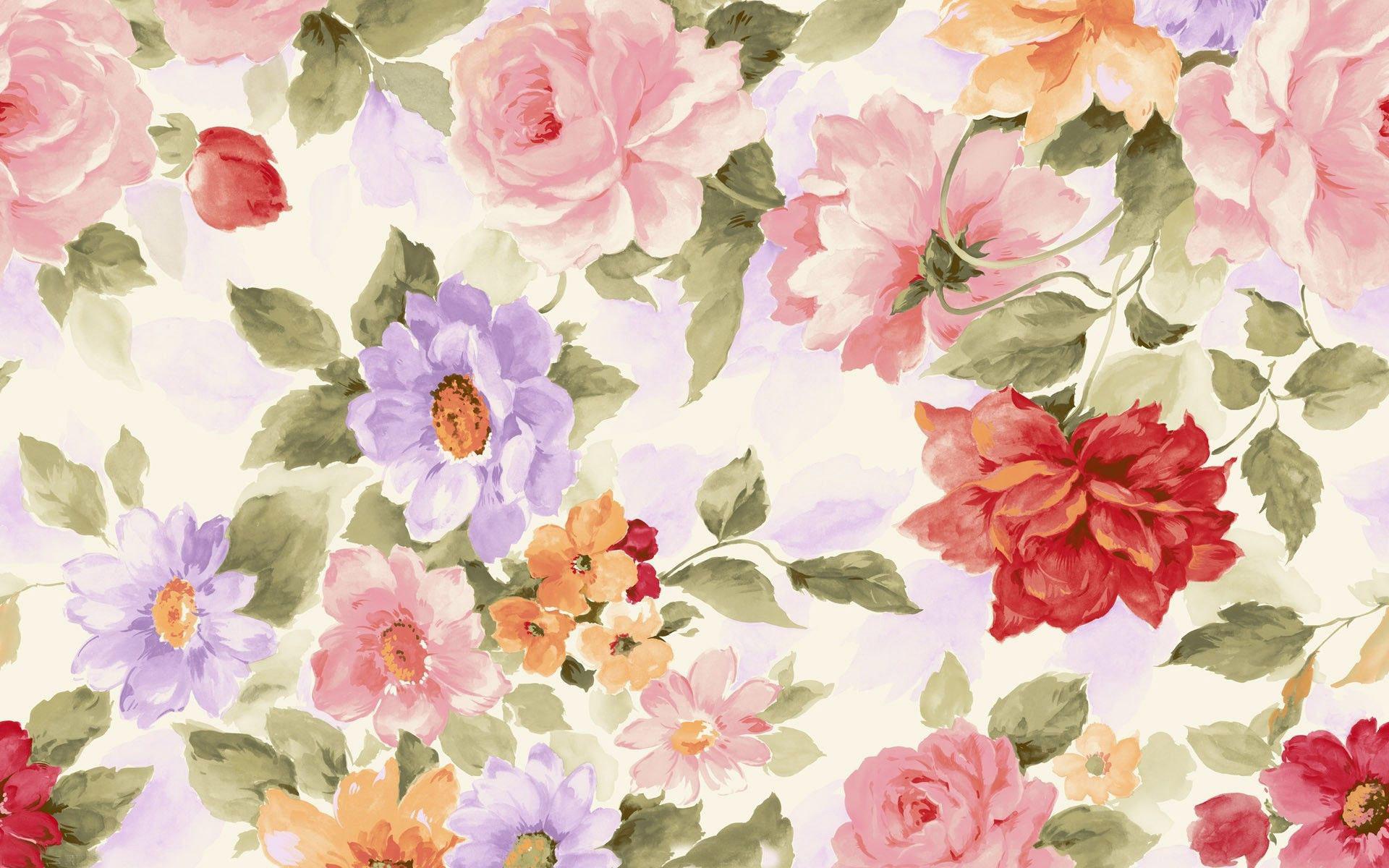 Painted Flowers Desktop Wallpapers on WallpaperDog