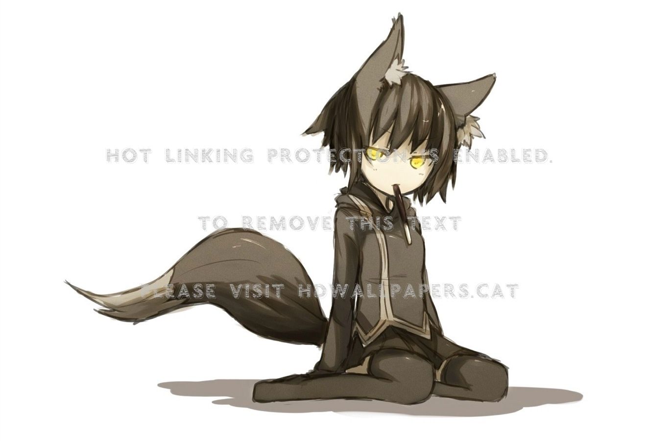 Anime Chibi Wolf Boychibi Boy And His Wolf - Boy And His Wolf - Free  Transparent PNG Clipart Images Download