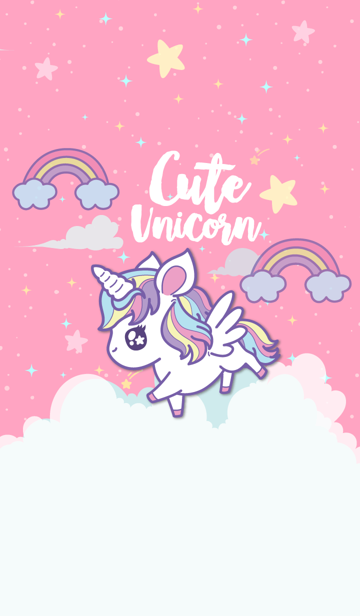 Cute Rainbow Unicorn Desktop Wallpapers on WallpaperDog