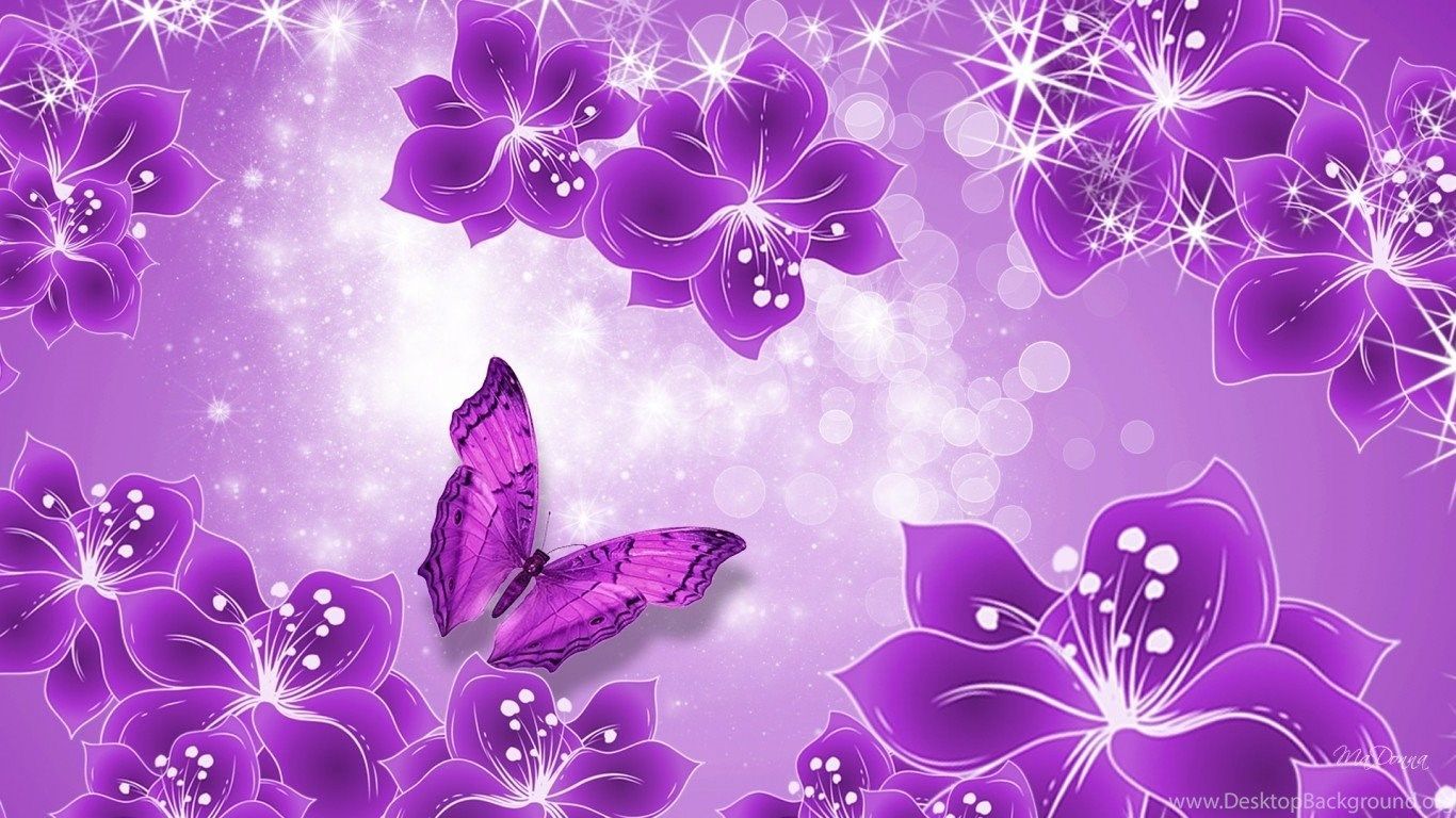Purple Girly Desktop Wallpapers on WallpaperDog