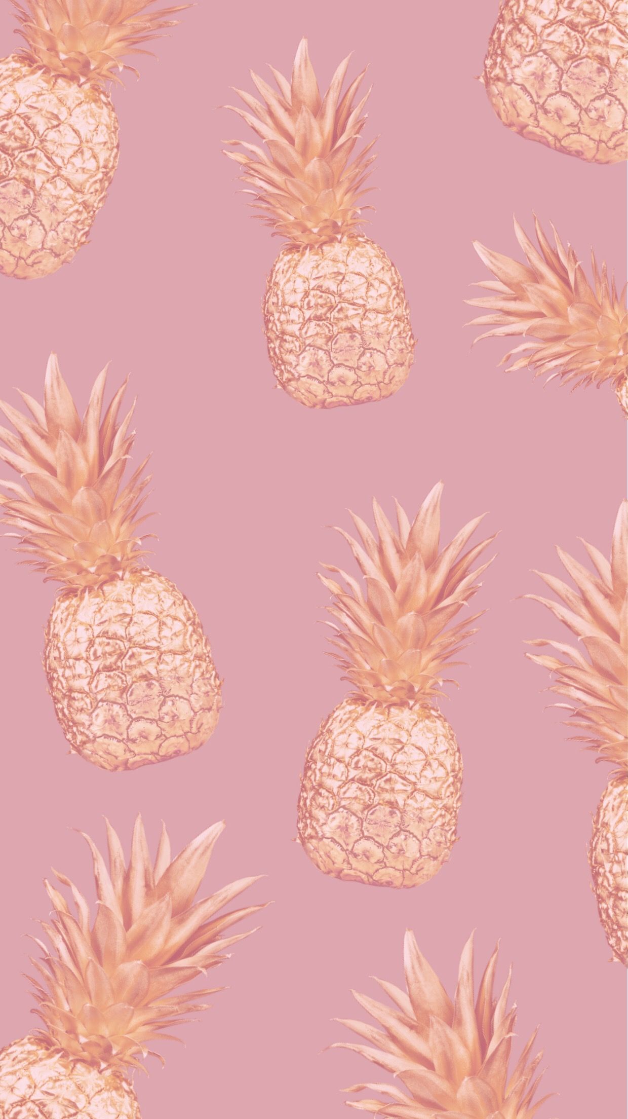 Pink Gold Pineapple Wallpapers on WallpaperDog