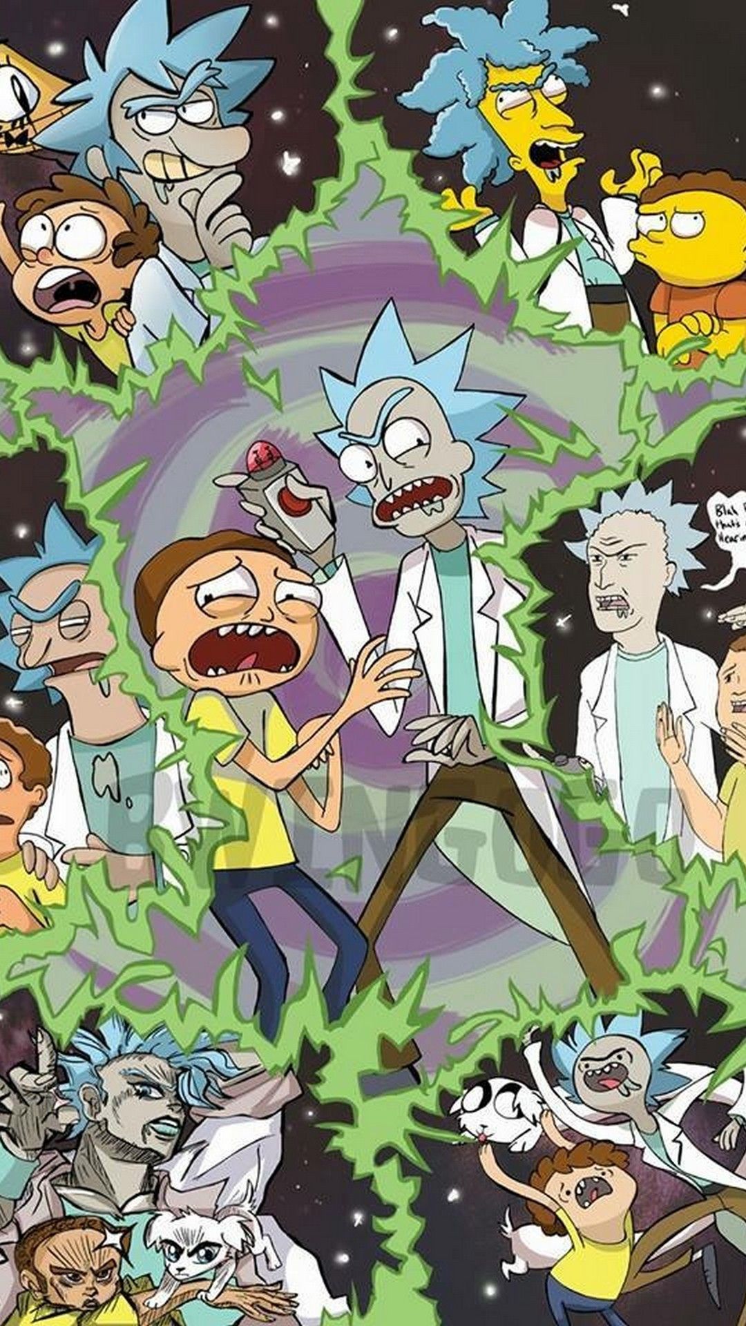 Rick & Morty iPhone wallpaper [736 x 1,104] : r/iphonewallpapers