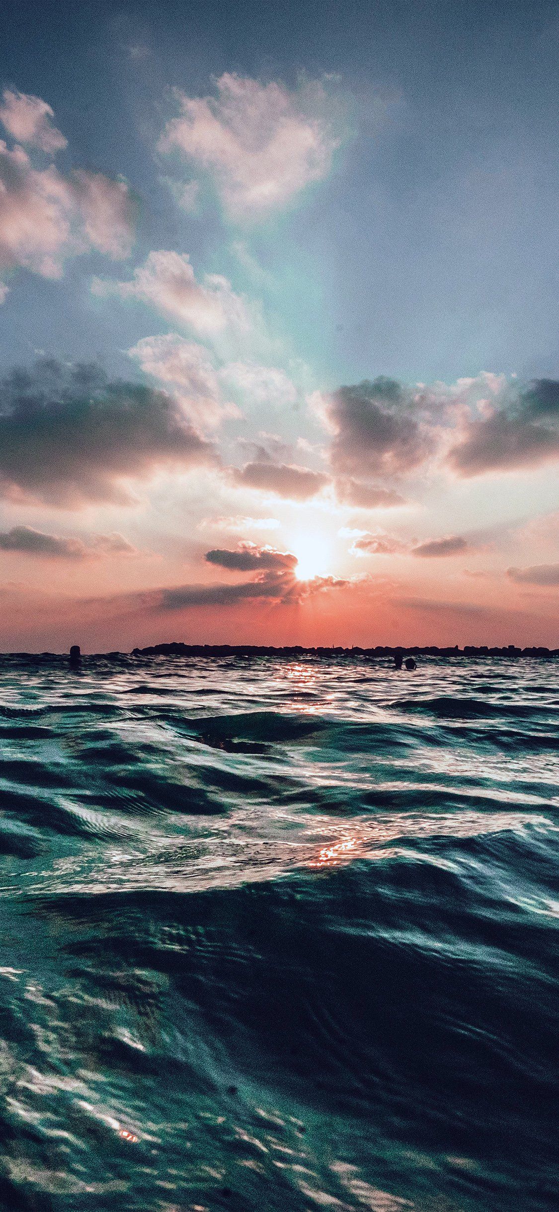 ocean sunset backgrounds iphone