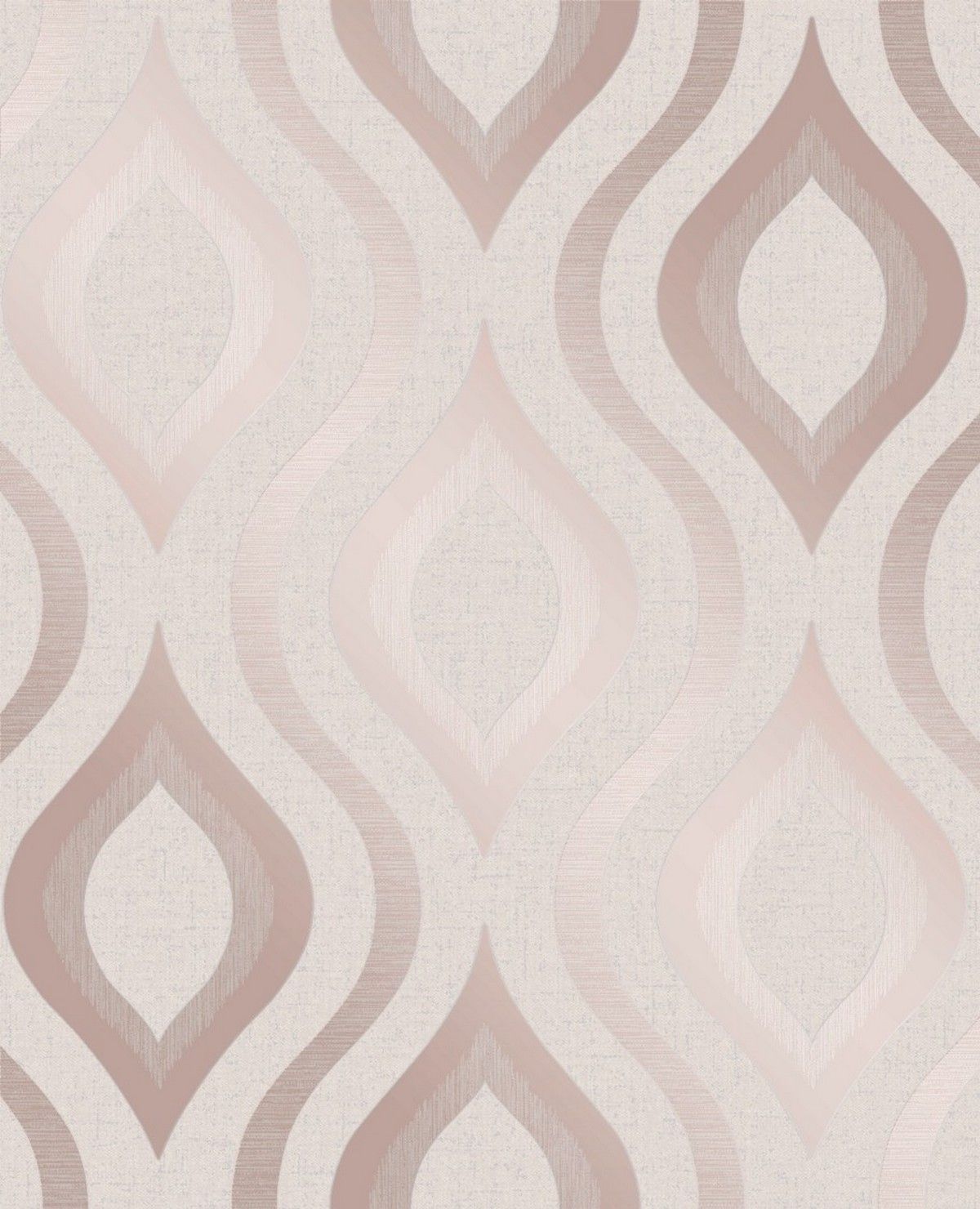 fd42209 Fine Decor Quartz Leaves Shimmer embossed copper Cream Wallpaper 