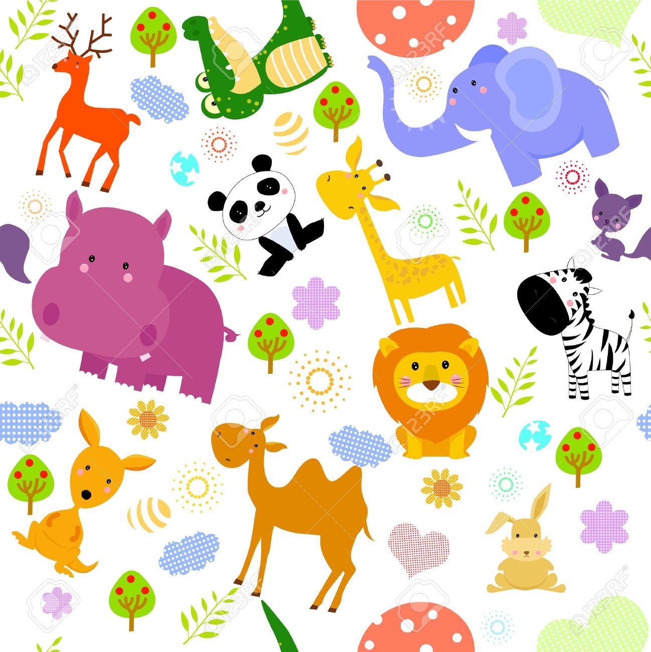 cute cartoon animal wallpaper hd