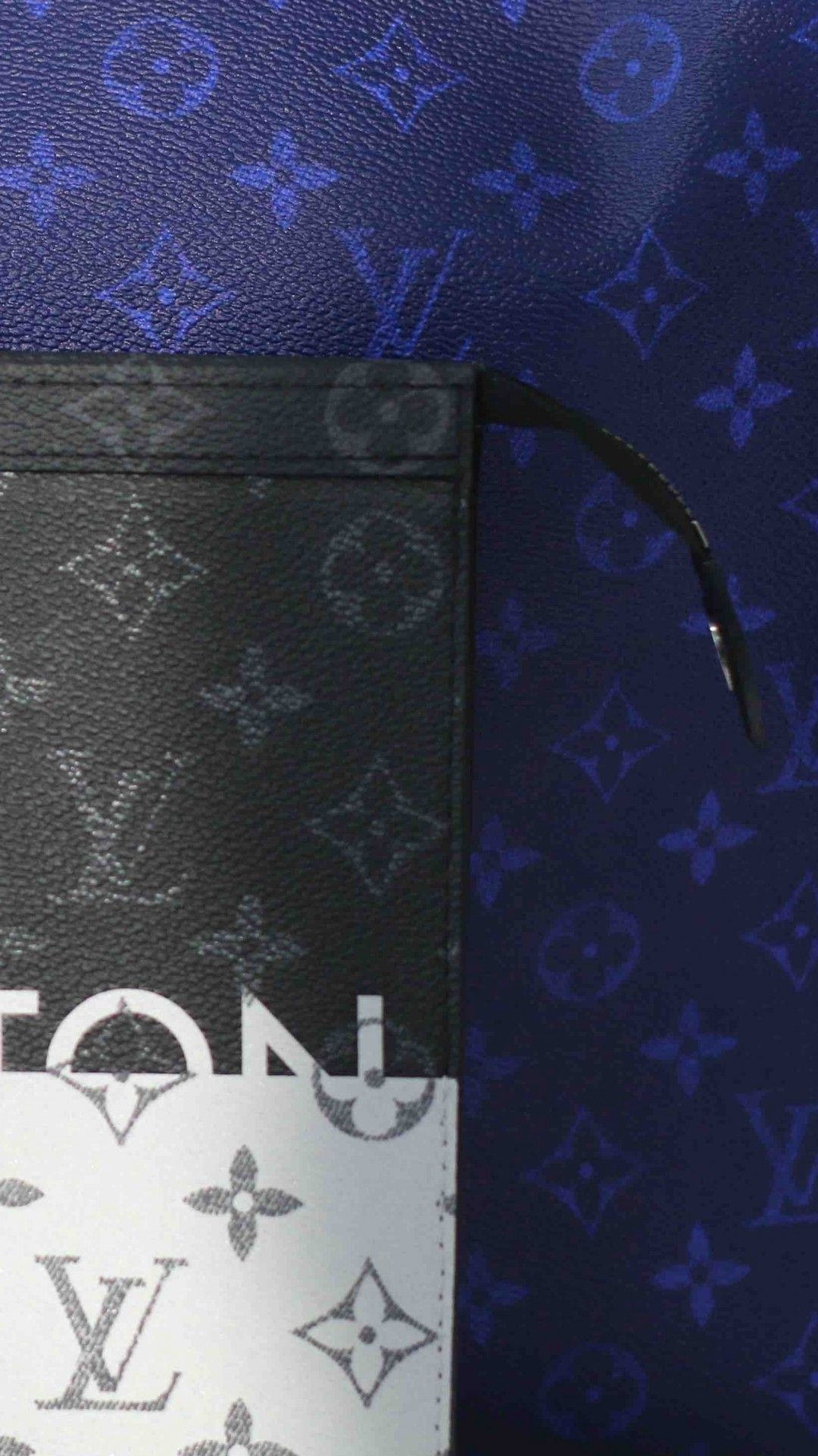 Download “Make a stylish and luxurious statement in Louis Vuitton Blue”  Wallpaper