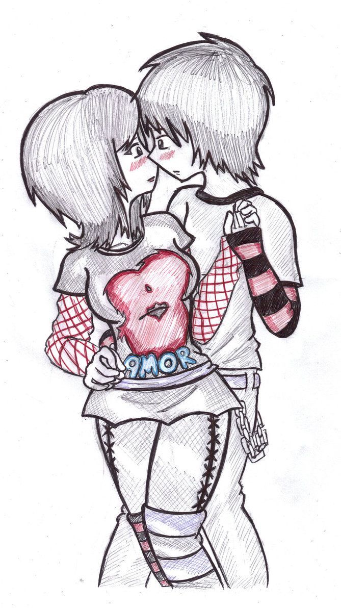 Emo couples drawing HD wallpapers  Pxfuel