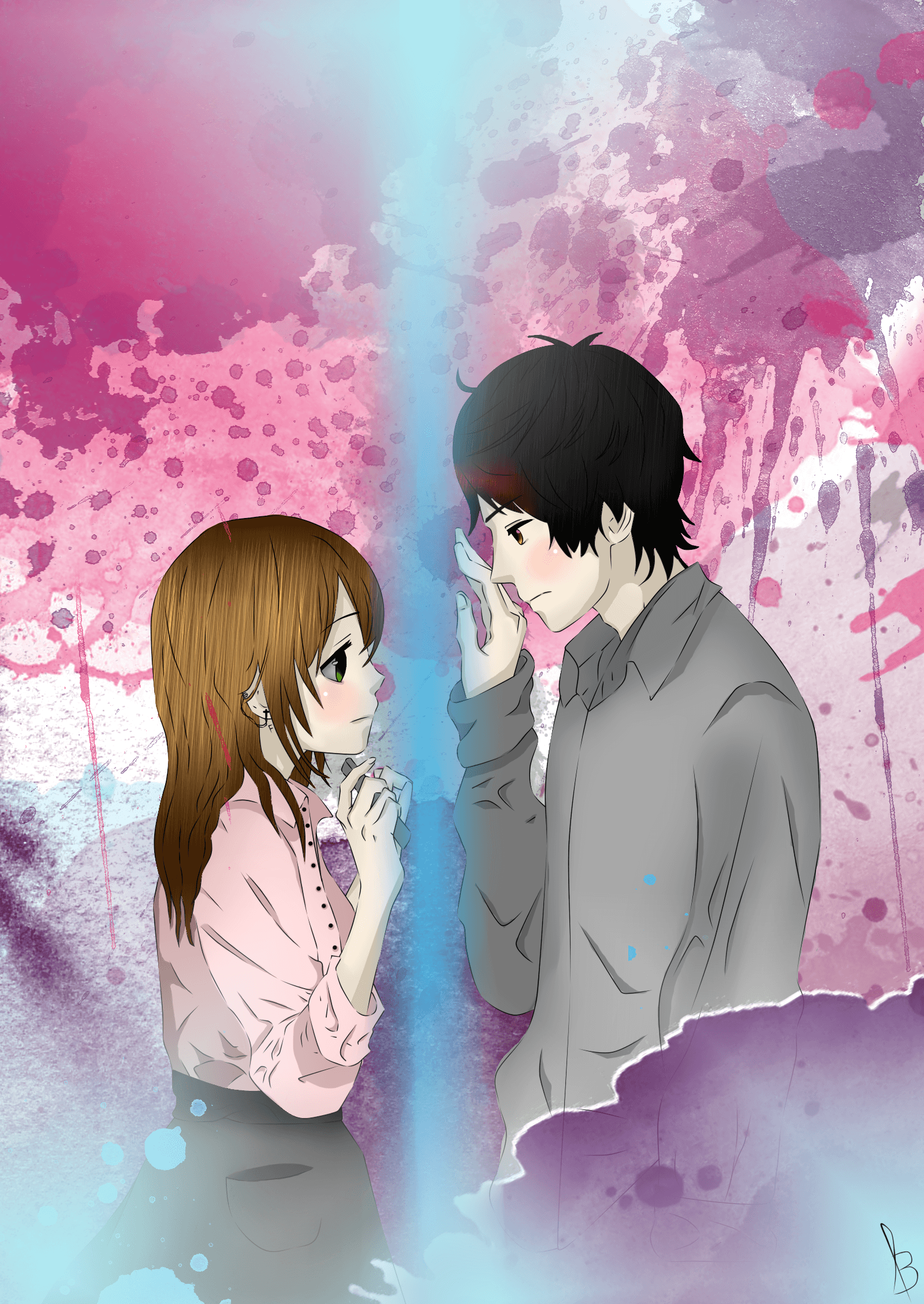 Long Distance Anime Couples Wallpapers on WallpaperDog