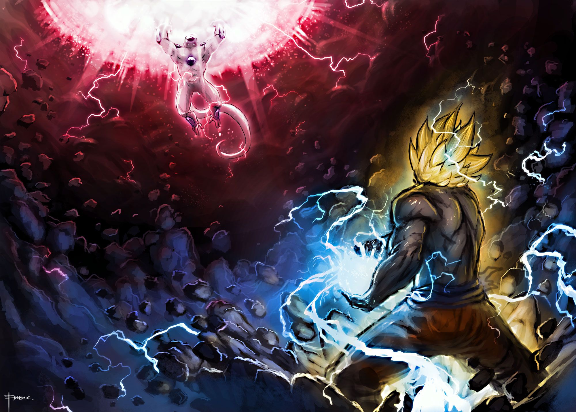 wallpaper for desktop, laptop  be62-dragon-ball-fire-art