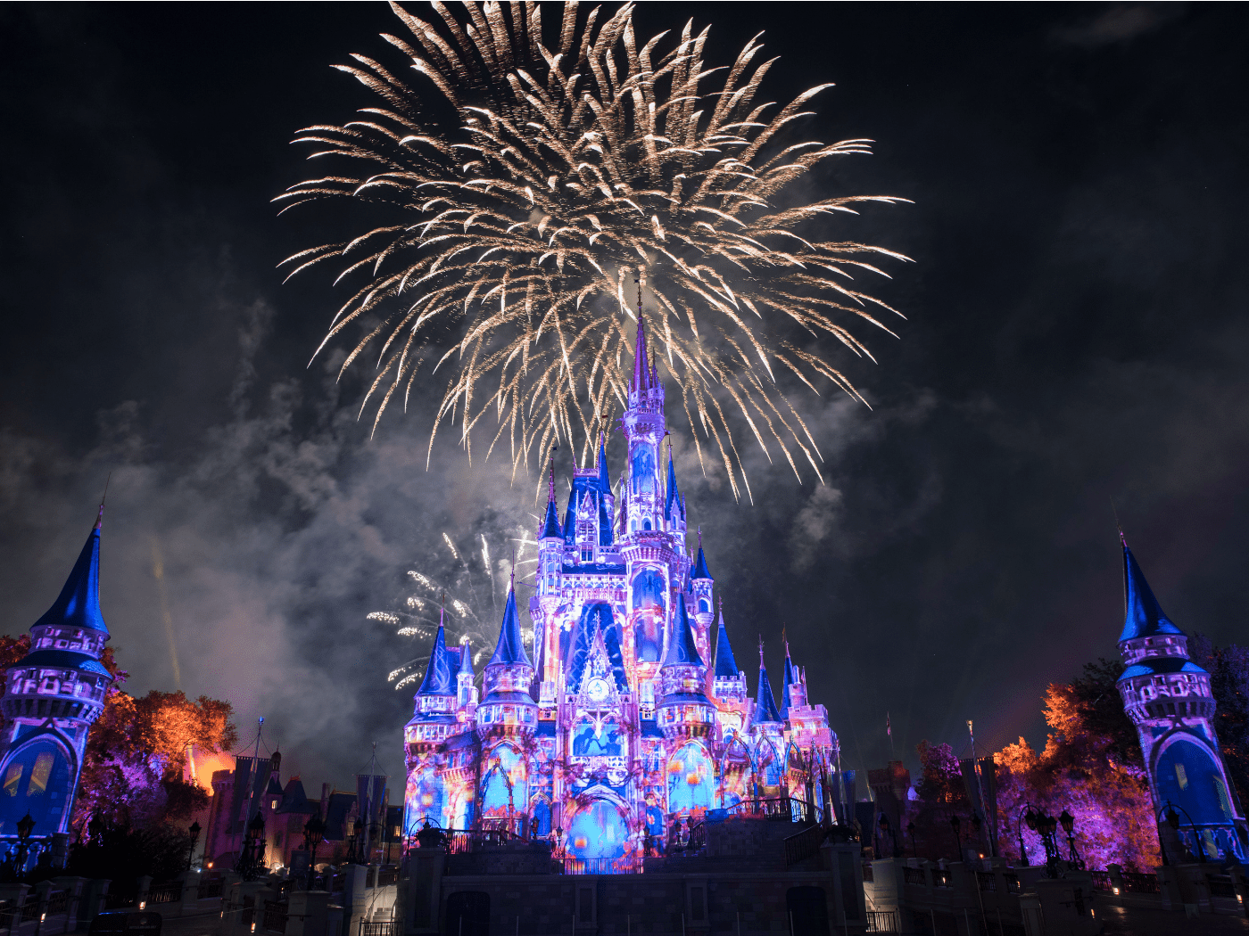 Disney Castle Fireworks Wallpapers on WallpaperDog