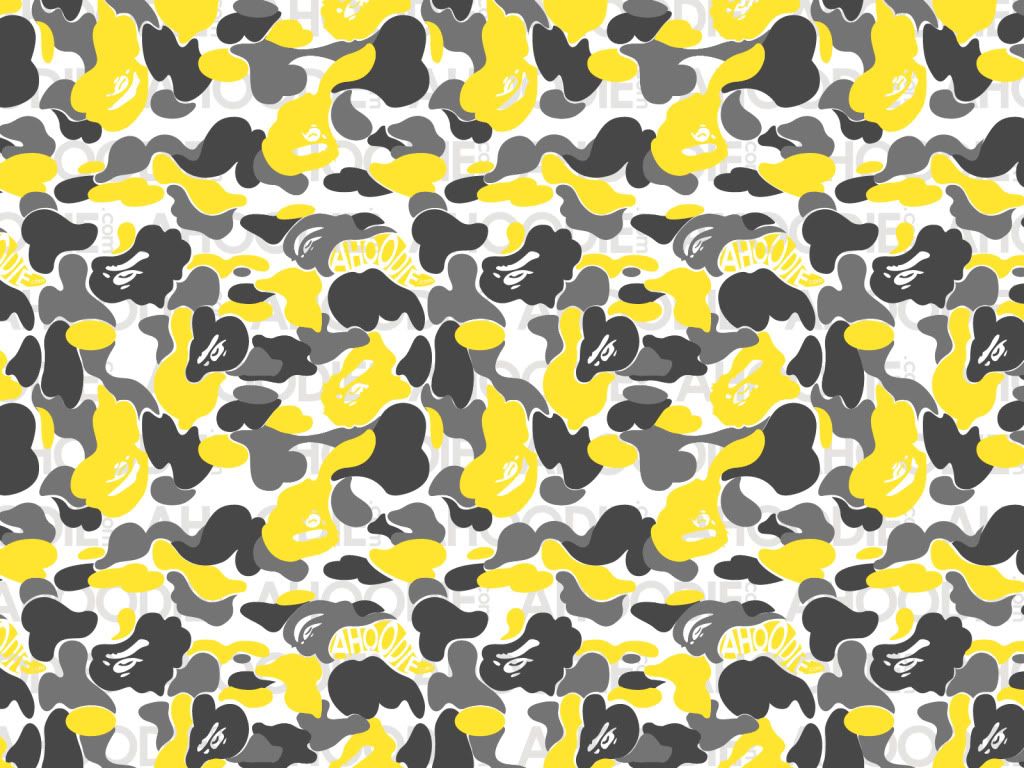 Yellow BAPE Camo Wallpapers on WallpaperDog