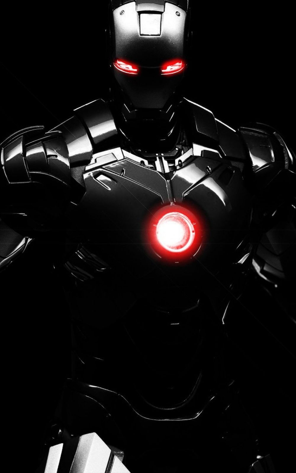 black and white iron man wallpaper