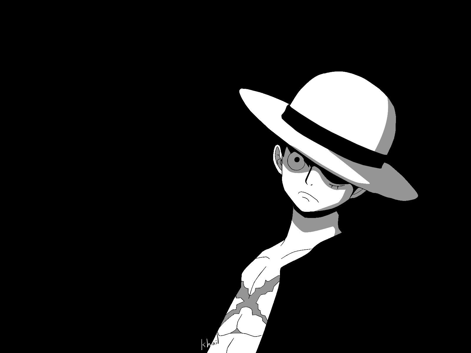 One Piece Black and White Wallpapers  Top Free One Piece Black and White  Backgrounds  WallpaperAccess