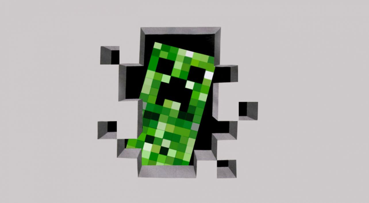 شعر عودي Minecraft Creeper Glass Broken Wallpapers on WallpaperDog coque iphone 7 Creeper Glass Broken