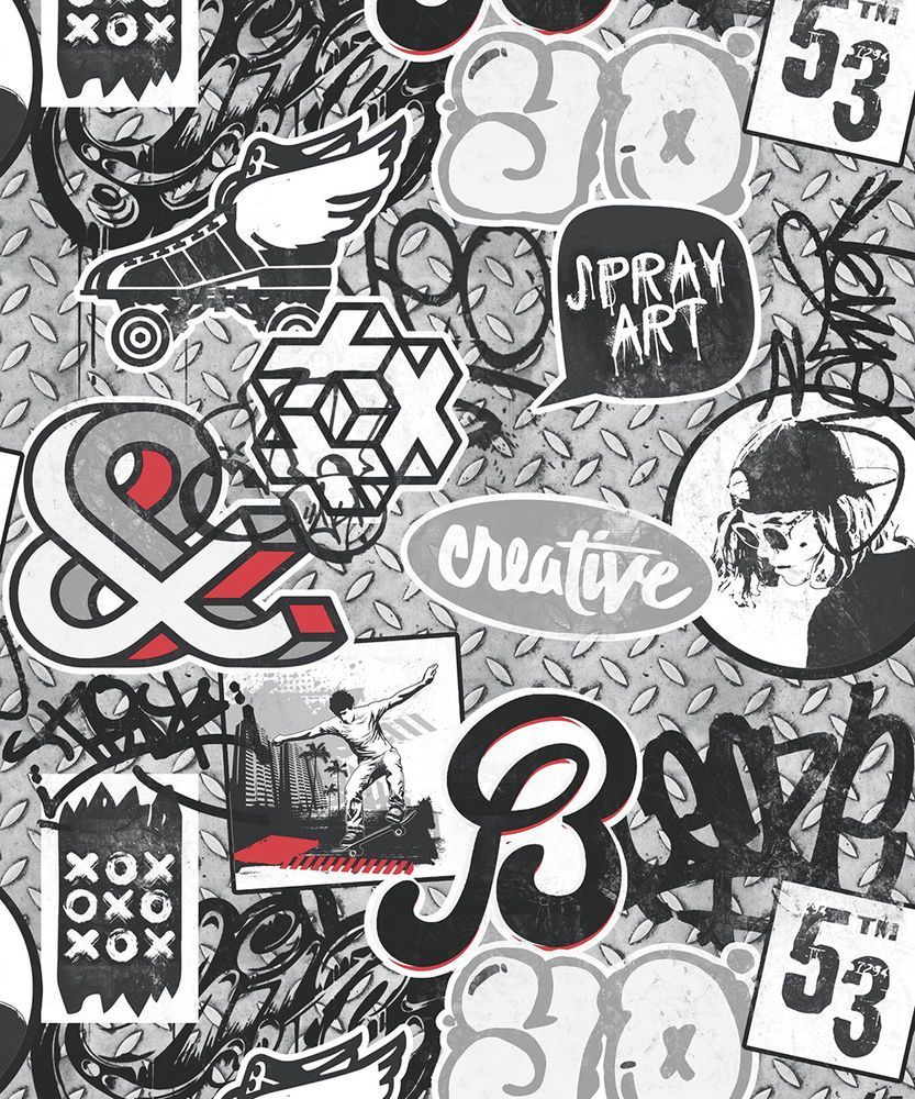 Red graffiti wallpaper Black and White Stock Photos  Images  Page 2   Alamy