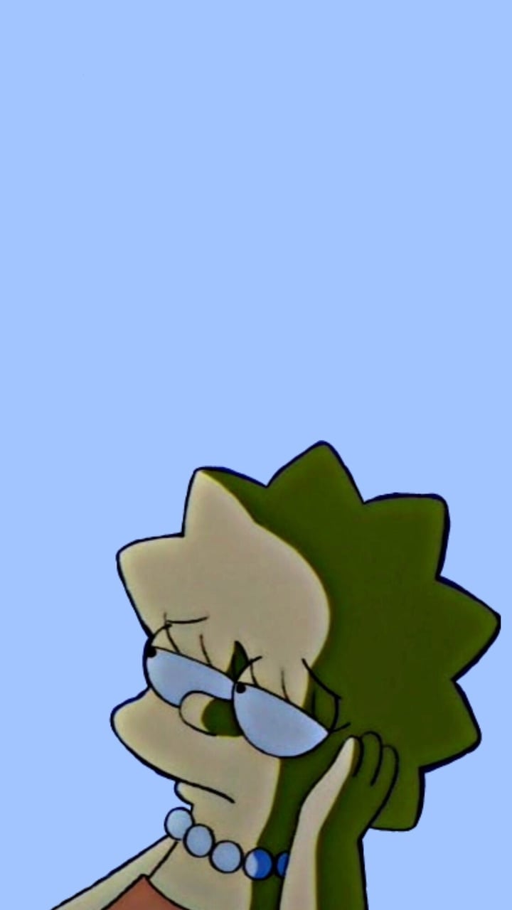 bart and lisa simpson sad edit aesthetic profile picture wallpaper