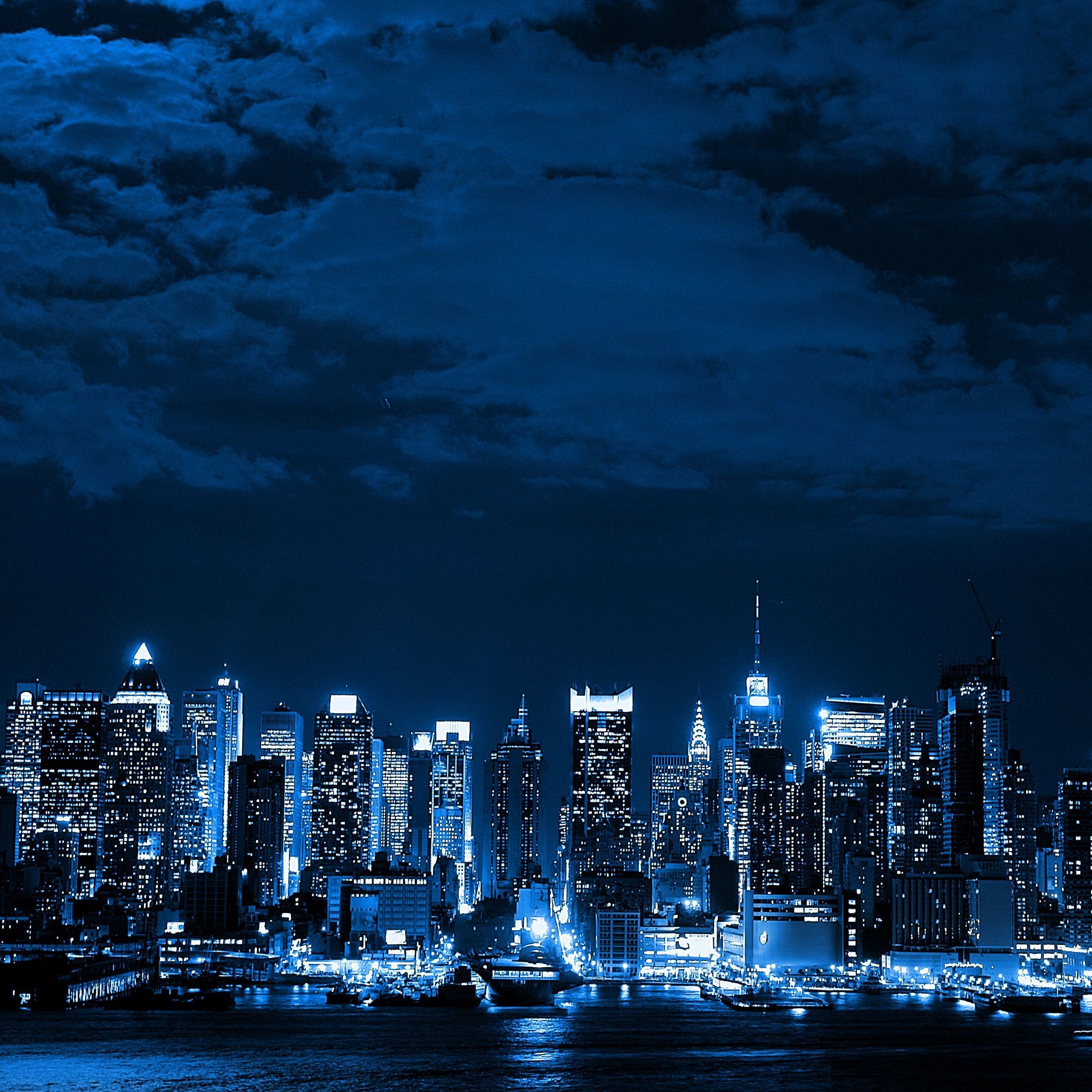Blue and Black City Wallpapers on WallpaperDog