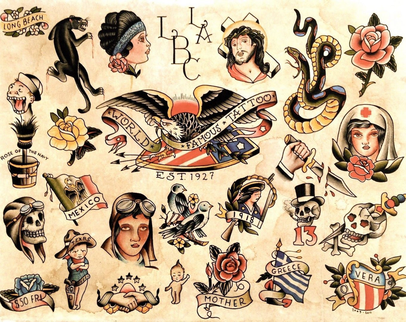 Tattoo Flash 01 Wallpaper Online NZ | The Inside