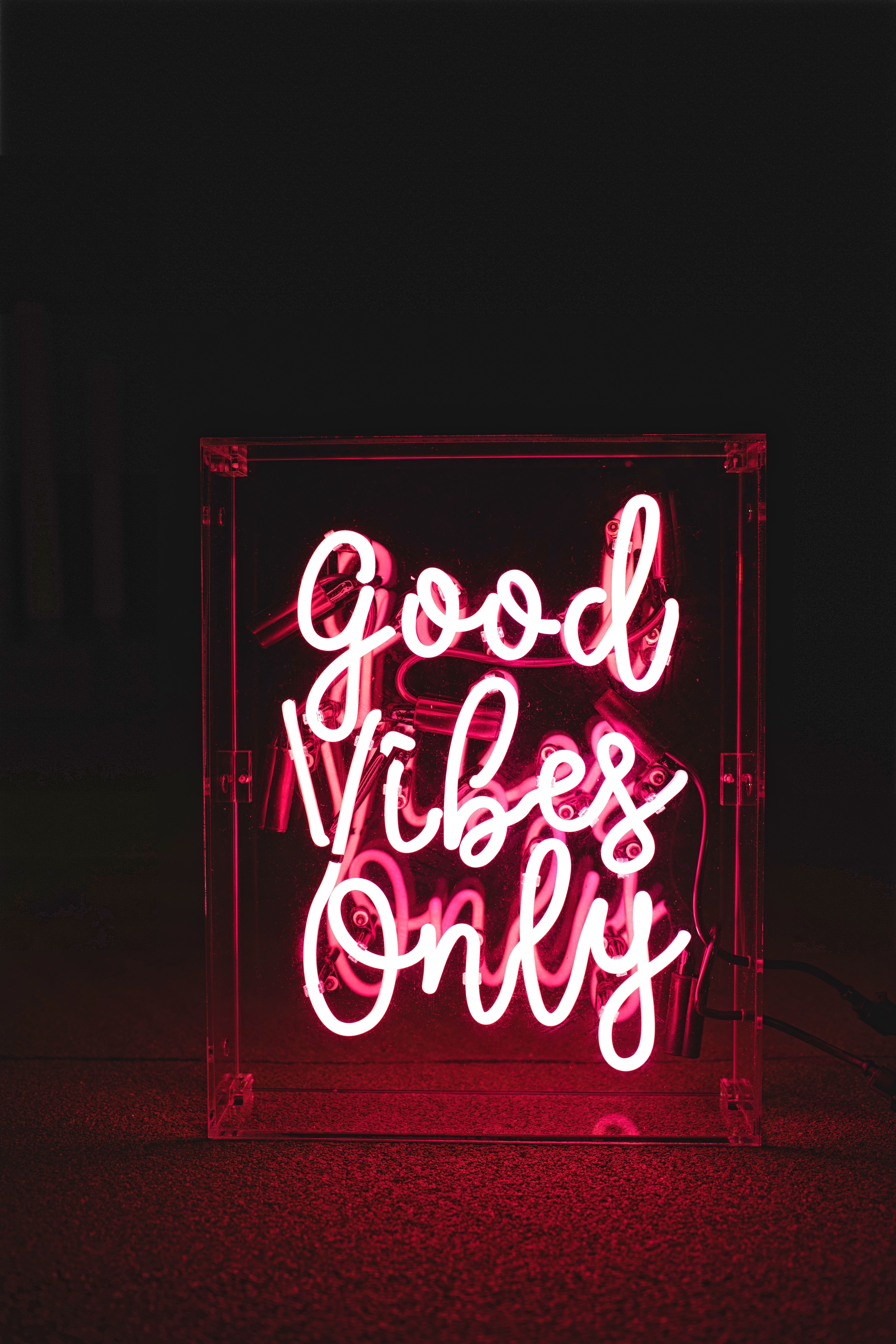 Positive Vibes Neon HD Wallpapers on WallpaperDog