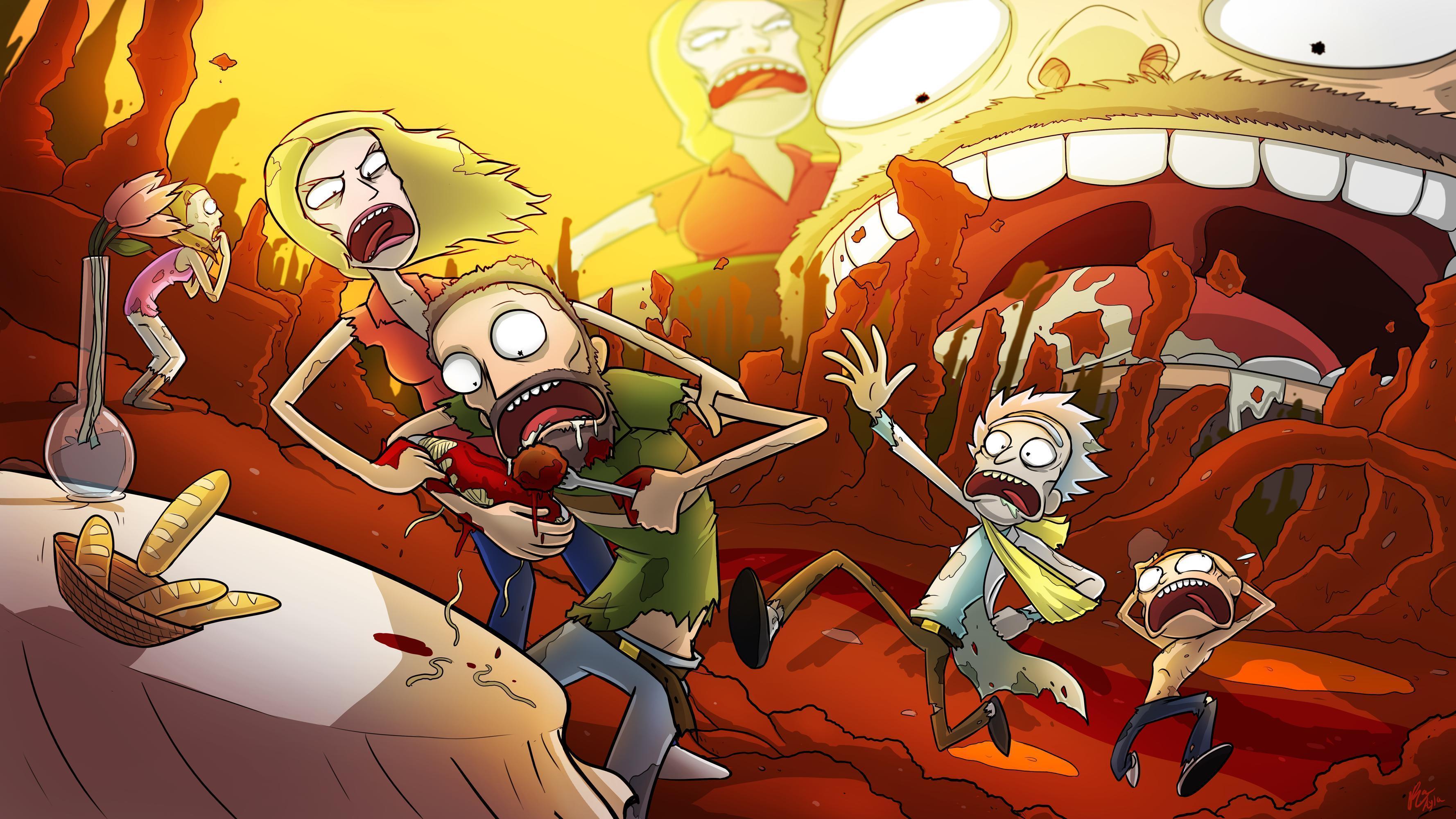 Rick and Morty Monster 4K Wallpaper #7.2195