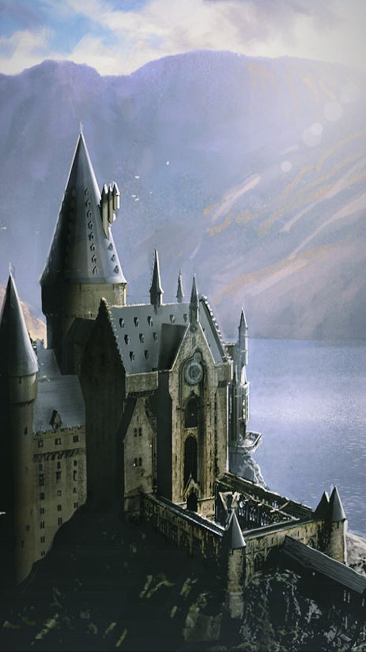 Premium Photo | The castle of hogwarts is shown in this illustration.