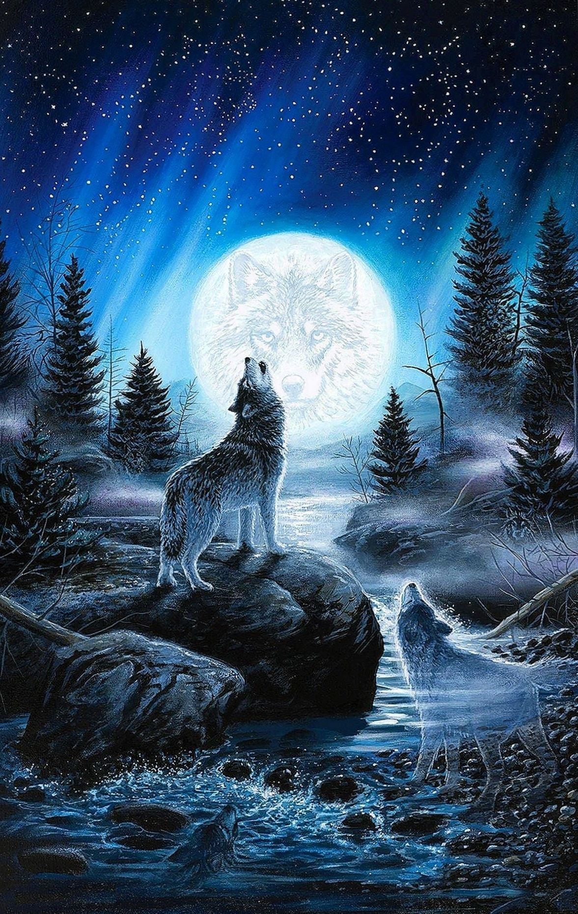 Real Howling Wolf Wallpaper